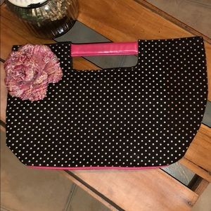 Black and White Polka-Dot Tote Bag